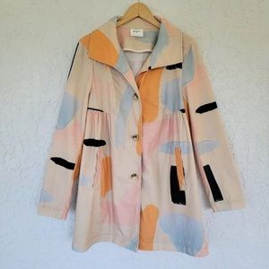 Anthropologie X Moglea Daybreak Trench Coat multicolour